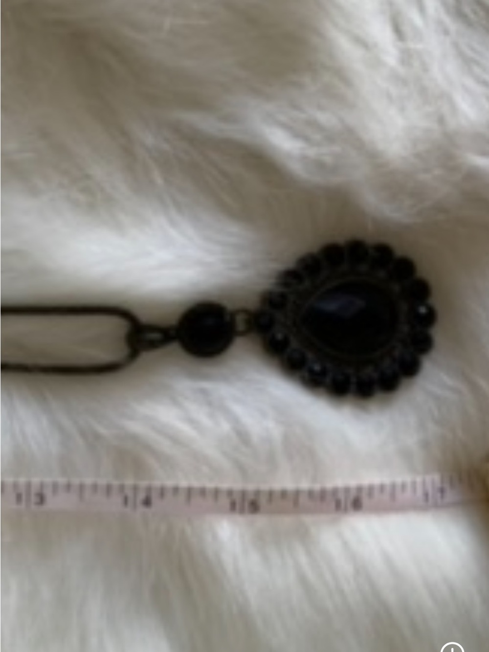Black Teardrop Pendant Necklace - Women Accessories